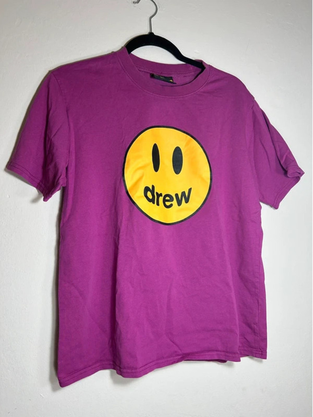 Drew House Purple Smile Graphic Tee Shirt